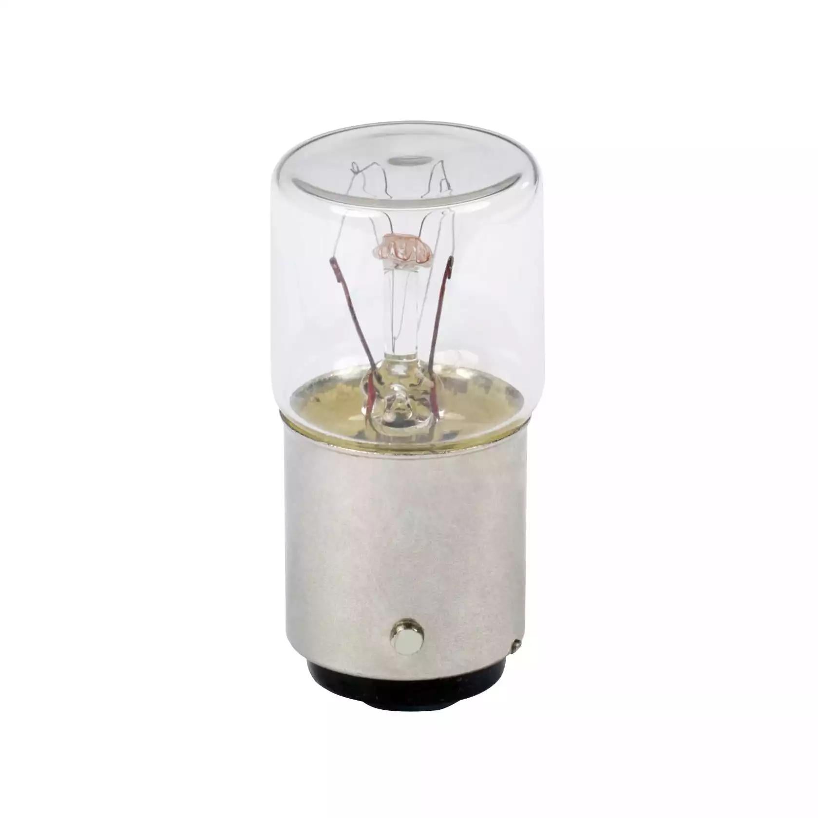 Incandescent bulb, Harmony XVD, BA15d, clear, steady light, 10W, 120V AC/DC