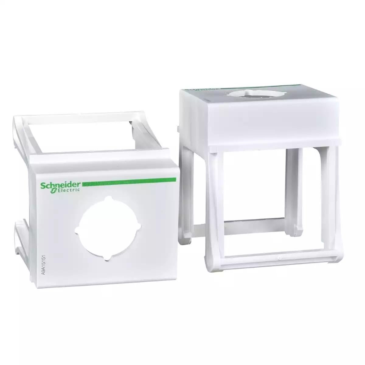DIN rail mounting base - Ø 22 mm units - for control and signalling unit