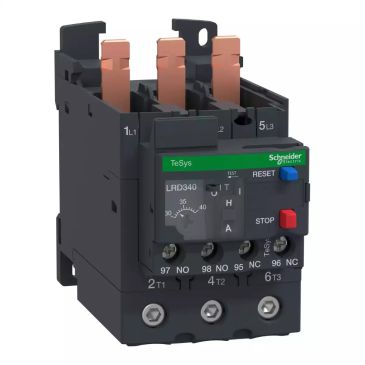 Thermal overload relay, TeSys Deca, 690VAC, 30 to 40A, 1NO+1NC, class 10A, EverLink BTR screw