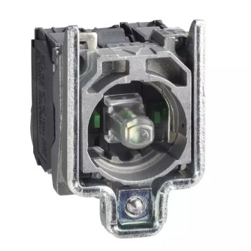 Schneider Electric Harmony XB4 Light Block with Body/fixing Collar, 230 to 240 V AC/DC Integral LED, Green, 1 NO + 1 NC