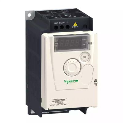 variable speed drive, Altivar 12, 0.37kW, 0.55hp, 200 to 240V, 1 phase, on base plate