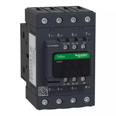 Contactor, TeSys Deca, 4P(4 NO), AC-1, 0 to 440V, 80A, 48V AC 50/60Hz coil