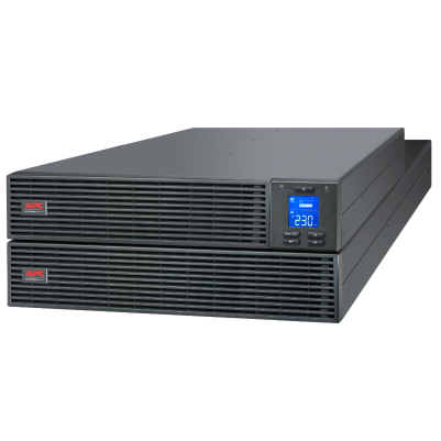 APC Easy UPS On-Line, 6kVA/6kW, Rackmount 4U, 230V, Hard wire 3-wire(1P+N+E) outlet, Intelligent Card Slot, LCD, W/ rail kit