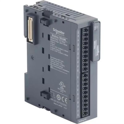 IO analog module, Modicon TM3, 4 inputs, 2 output, screw, 24V DC