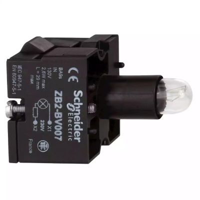 Incandescent bulb, Harmony XB2, multi-button control station, for 22mm push button, front mounting, bulb included