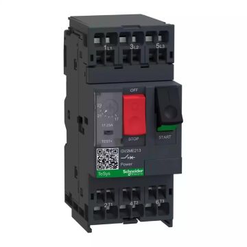 Motor circuit breaker,TeSys Deca frame 2,3P,17-23A,thermal magnetic,push button,spring terminals