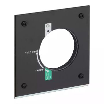 Adaptor plate, TeSys GV7, mounting on door, IP43, for direct rotary handle