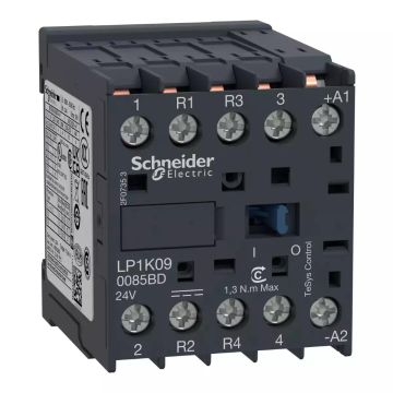 contactor, TeSys K, 4P(2NO+2NC),AC-1, 440V, 20A, 220V DC coil,solder pins