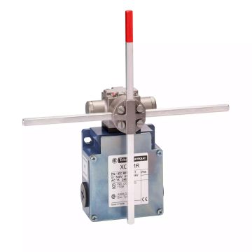 limit switch XCKMR - stay put crossed rods lever 6mm - 2x(2 NC) - slow - M20
