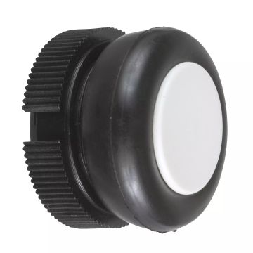 round head for pushbutton - spring return - XAC-A - white - booted