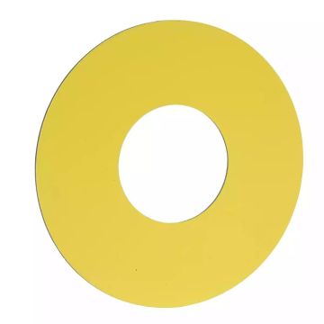 Unmarked legend, Harmony XAC, plastic, yellow, 22mm push button, 60mm label, unmarked