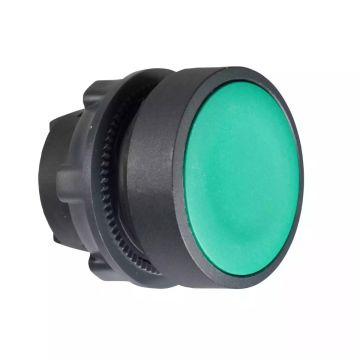 Head for non illuminated push button, Harmony XB5, green flush, 22mm, spring return, unmarked