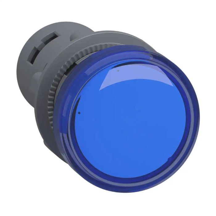 Schneider Electric Harmony XA2 Pilot Light, Integral LED, 220-230 V AC, 22 mm, Blue, Screw-Clamp main product photo