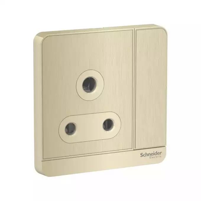 AvatarOn - Switched Socket, 3P, 15A, 250V, Metal Gold Hairline