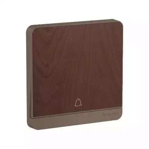 AvatarOn, push button for doorbell, 10A, 250V, Wood