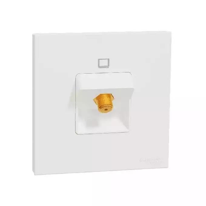 AvatarOn C, TV Socket, 1 Gang, Complete product, F-Type, IP20, White