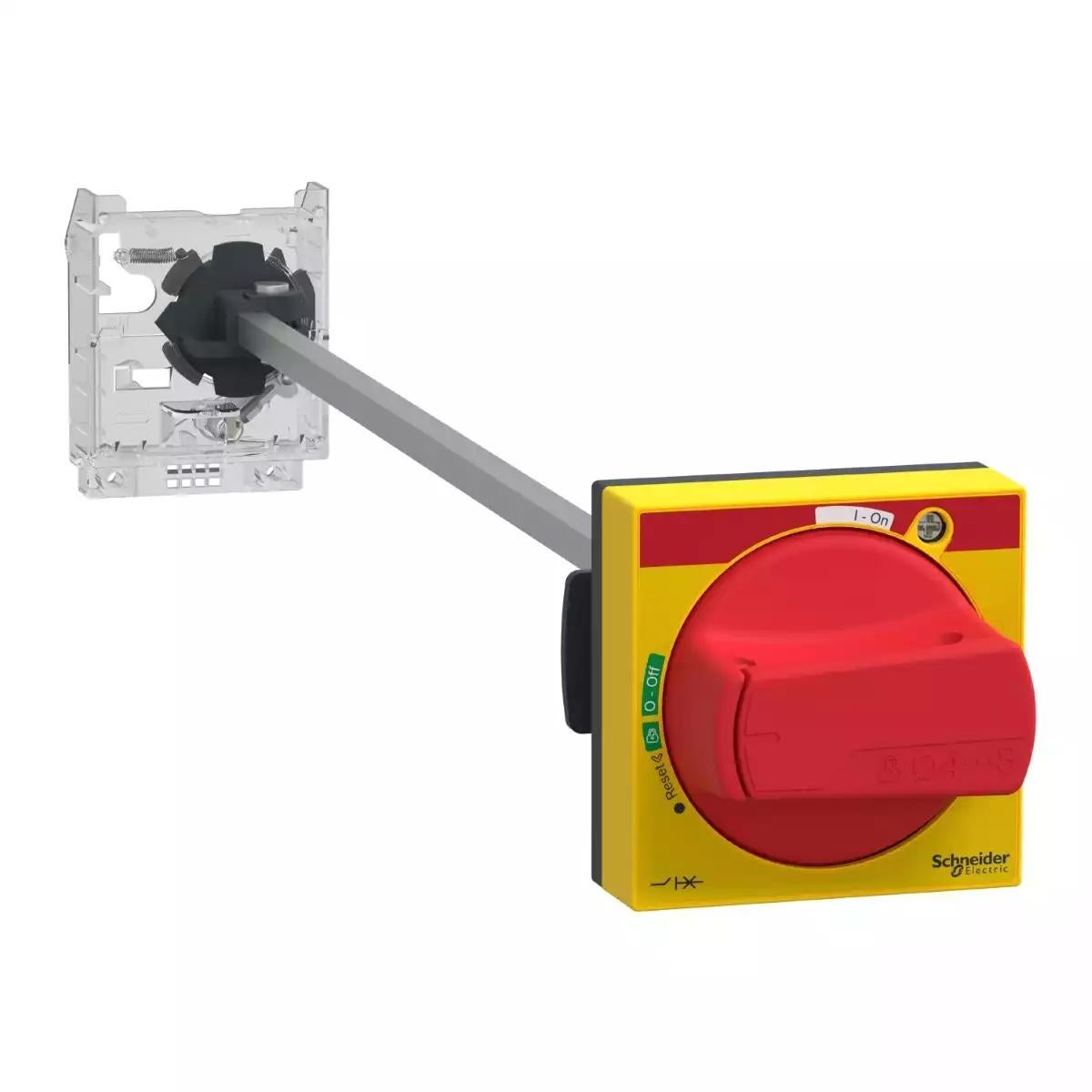 Extended rotary handle kit,TeSys Deca Fram 2,IP65,red handle,without trip indication,for GV2L/GV2P