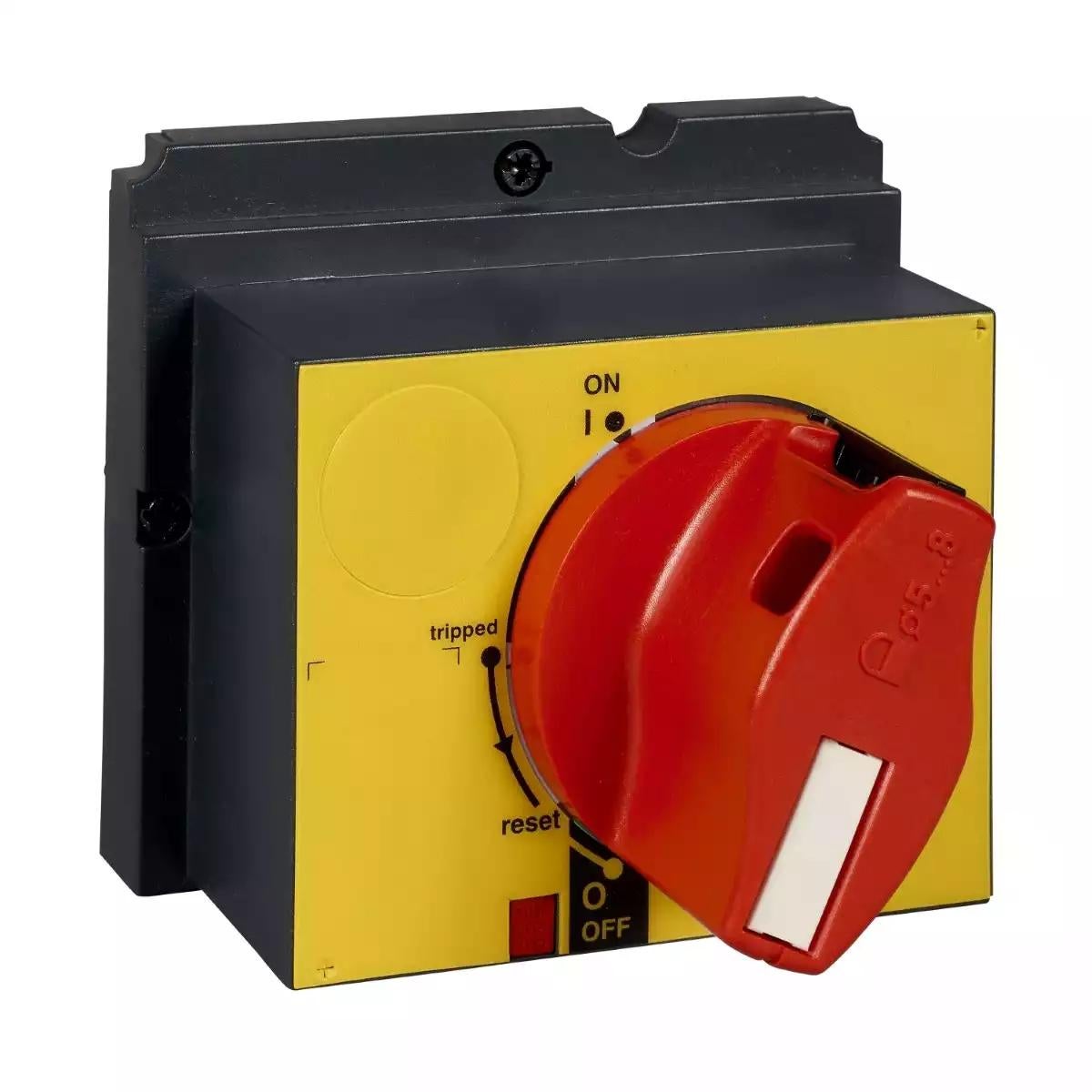 Direct rotary handle, TeSys GV7, red, padlockable, IP40