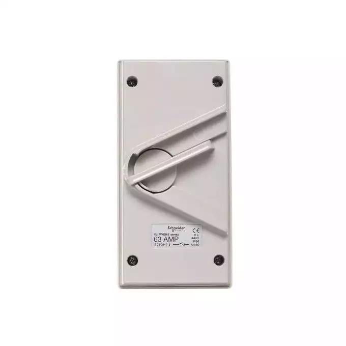 Kavacha 63A 440V Surface Mount Double Pole Isolating Switch IP66