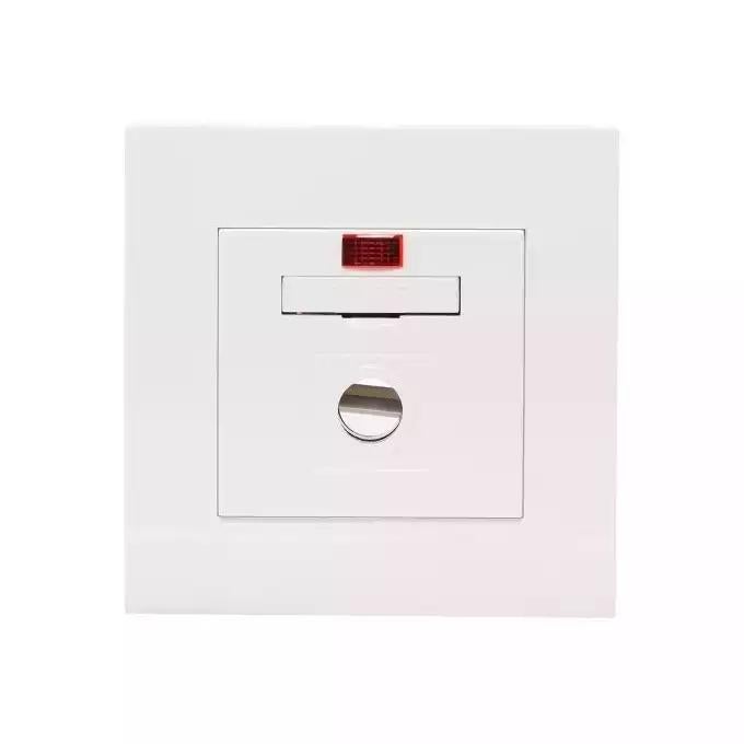 Vivace 13A 250V Fuse Connection Unit with Neon , White