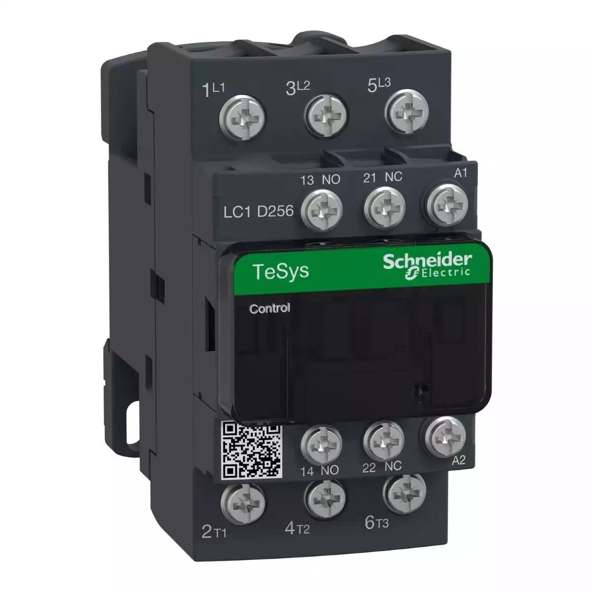 Contactor, TeSys Deca, 3P(3 NO), AC-3/AC-3e, 0 to 440V, 25A, 220VAC 50/60Hz coil, Lugs-ring terminals
