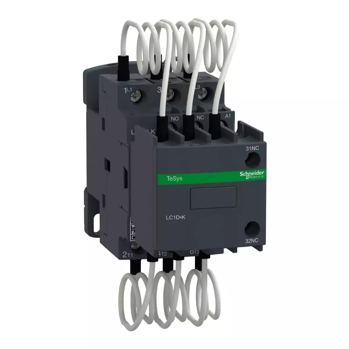 Capacitor contactor, Tesys Deca, 20kVAR at 400/415V 50Hz, 220V AC 50/60Hz coil