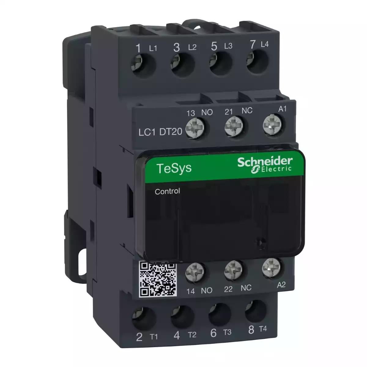 TeSys Deca, Contactor, 4P (4 NO), AC-1, 0 to 440V, 20A, 220VAC 50/60Hz Coil