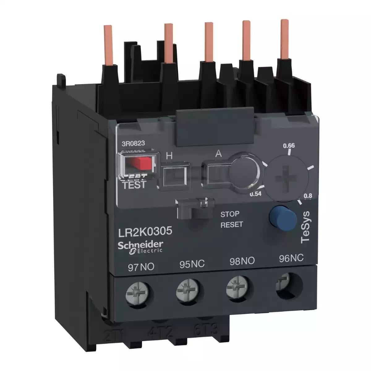 differential thermal overload relay, TeSys K, 0.54...0.8A, class 10A