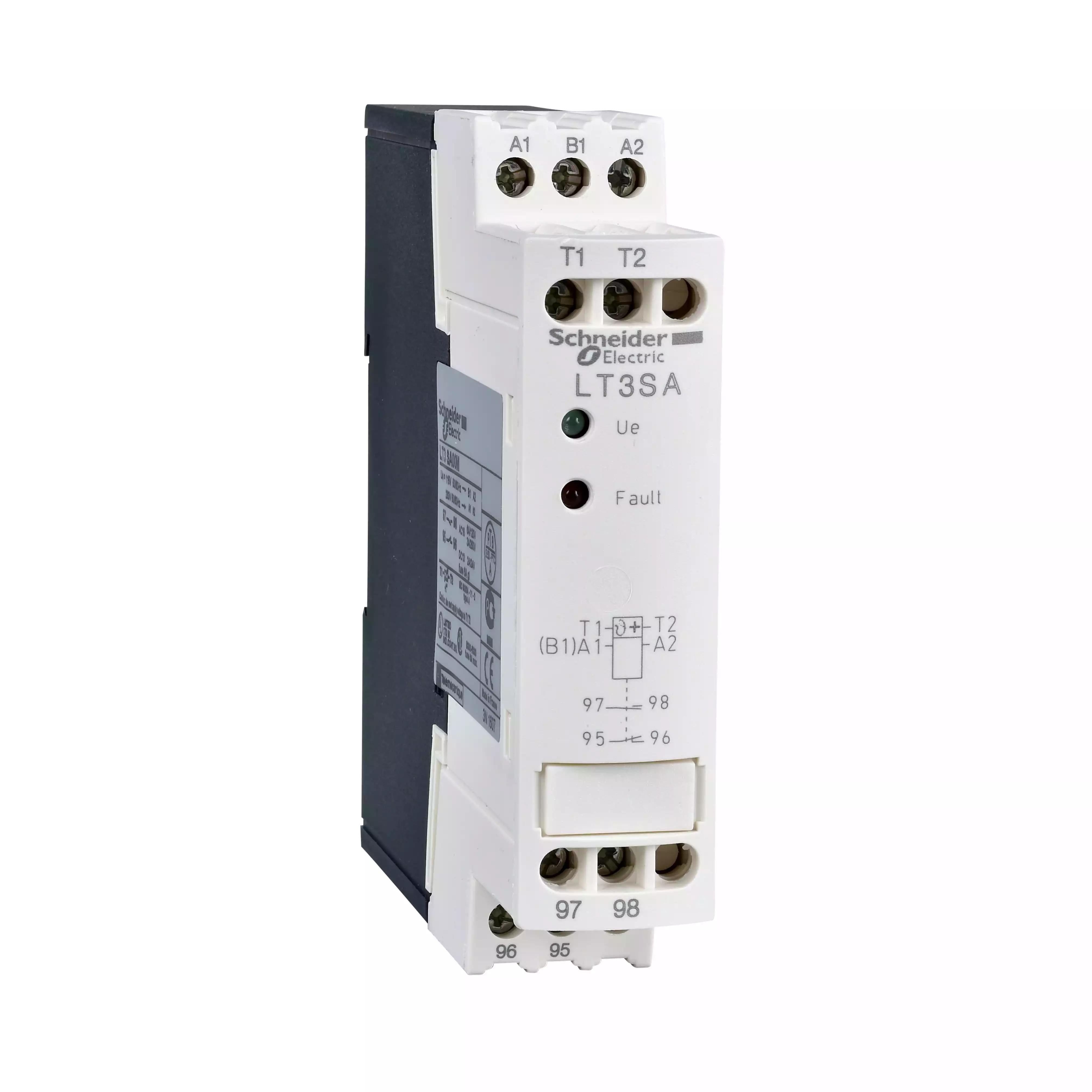 Thermistor protection units, TeSys LT3, 250VAC 50/60Hz, 24 to 230VAC/DC, 2OC, automatic reset