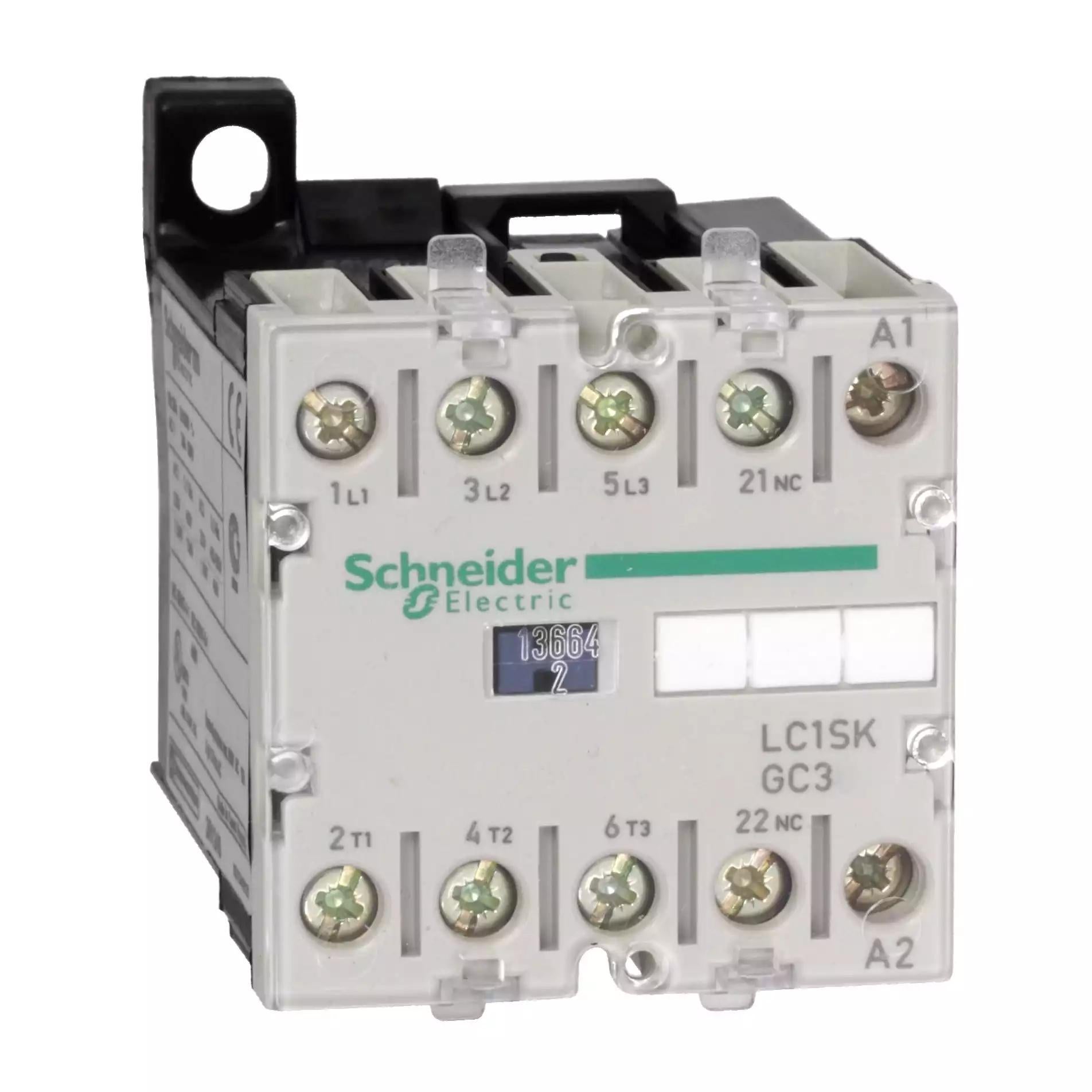 TeSys SK mini contactor - 3P (3 NO) - AC-3 - 690 V 9 A - 230 V AC coil