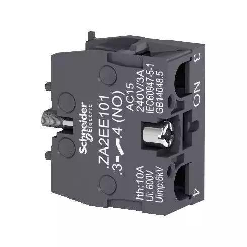 Schneider Electric Harmony XA2 Contact block, 1 NO, Screw-Clamp, for Harmony XA2