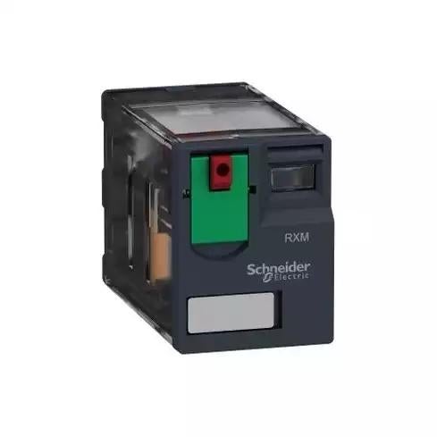 Schneider Electric Zelio Relay RXM Miniature Plug-In Relay, 12 A, 230 V AC, 2 C/O, Lockable Test Button