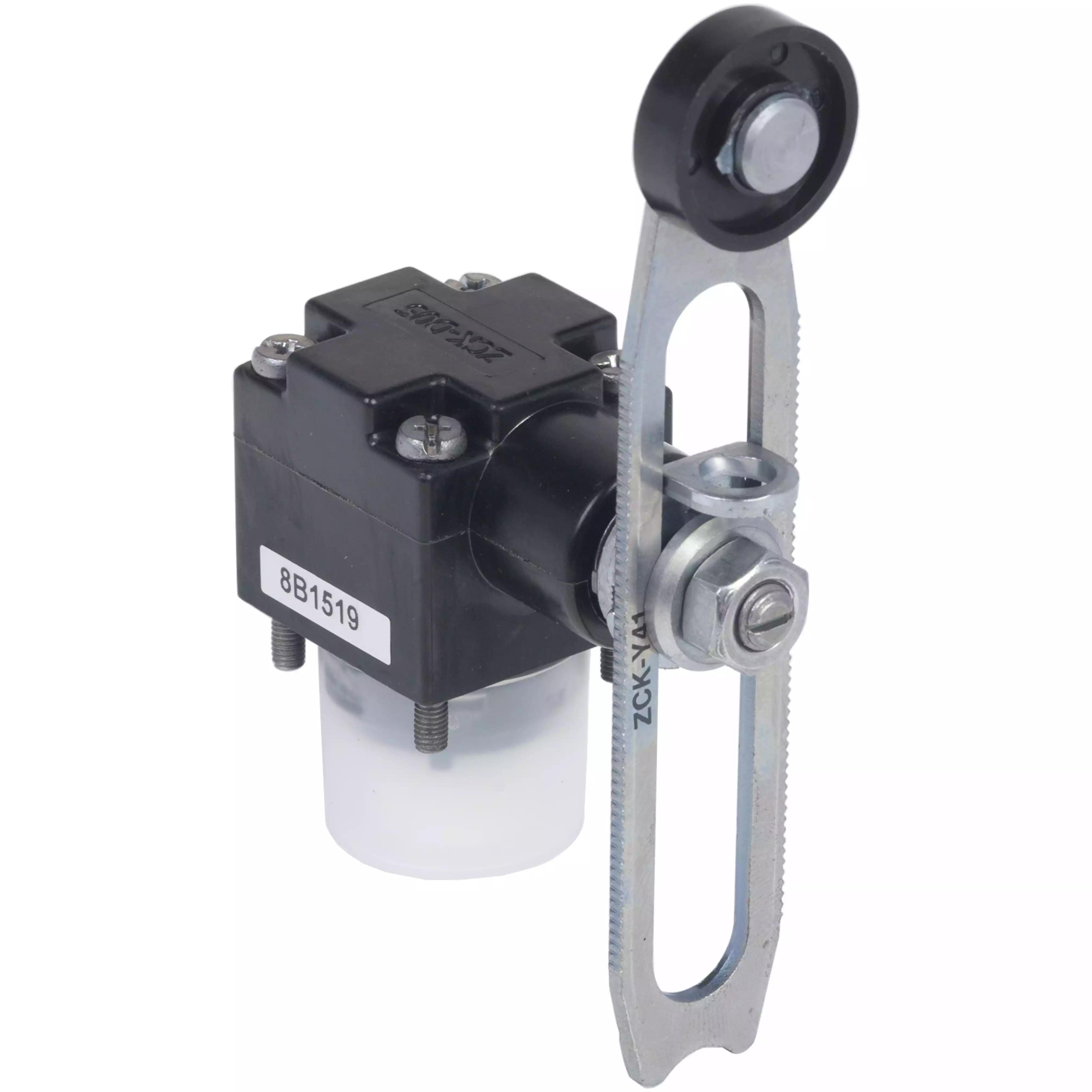 Limit switch head, Limit switches XC Standard, ZCKD, thermoplastic roller lever variable length