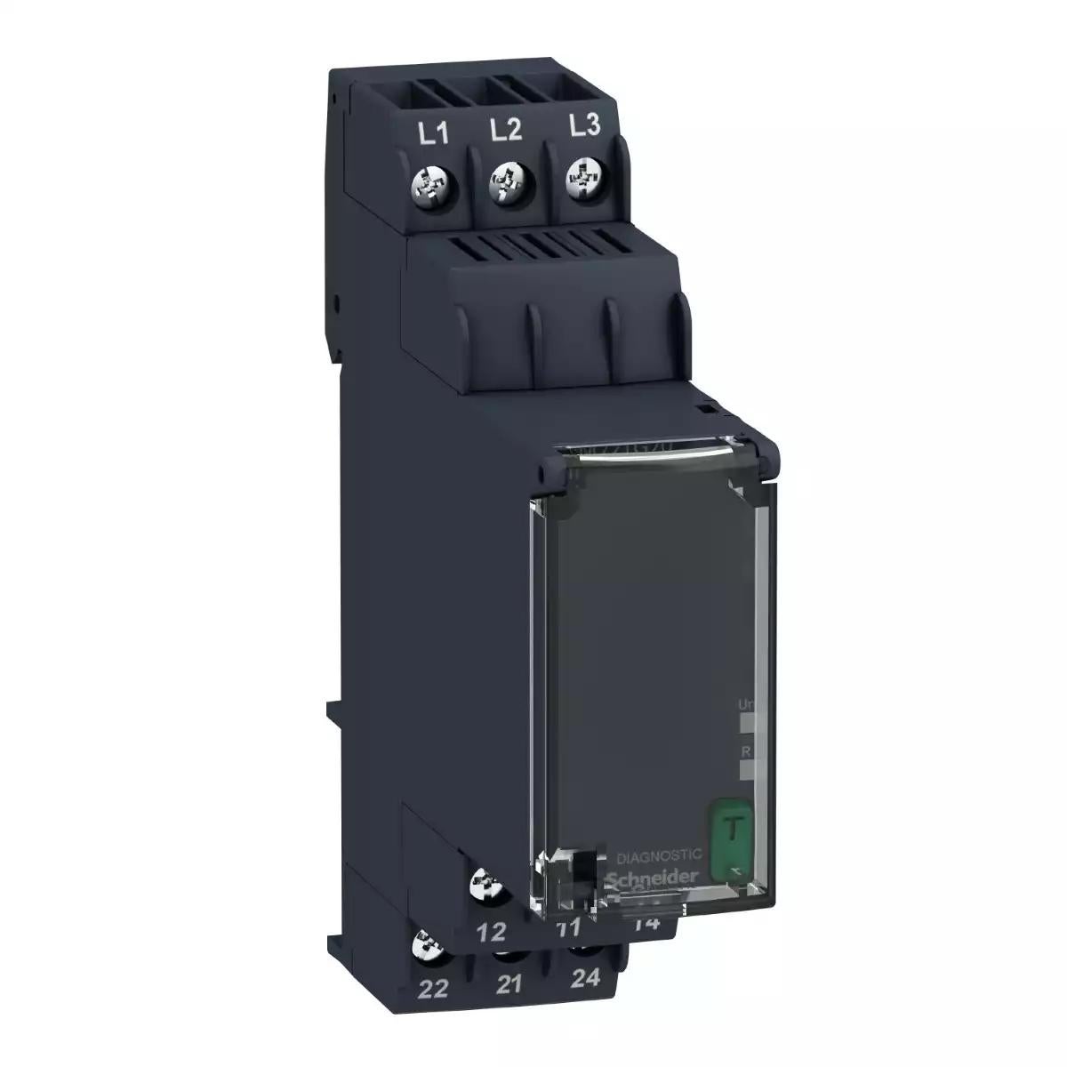 Harmony, Modular 3 Phase Supply Control Relay, 8A, 2CO, 183…528V AC