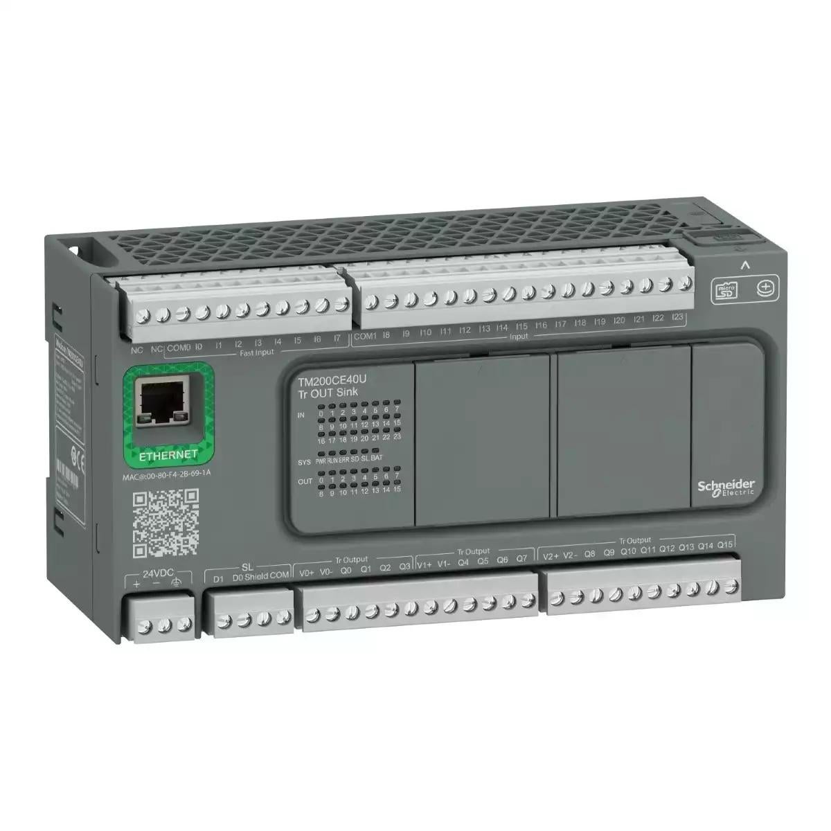 controller M200 40 IO transistor SINK+ Ethernet