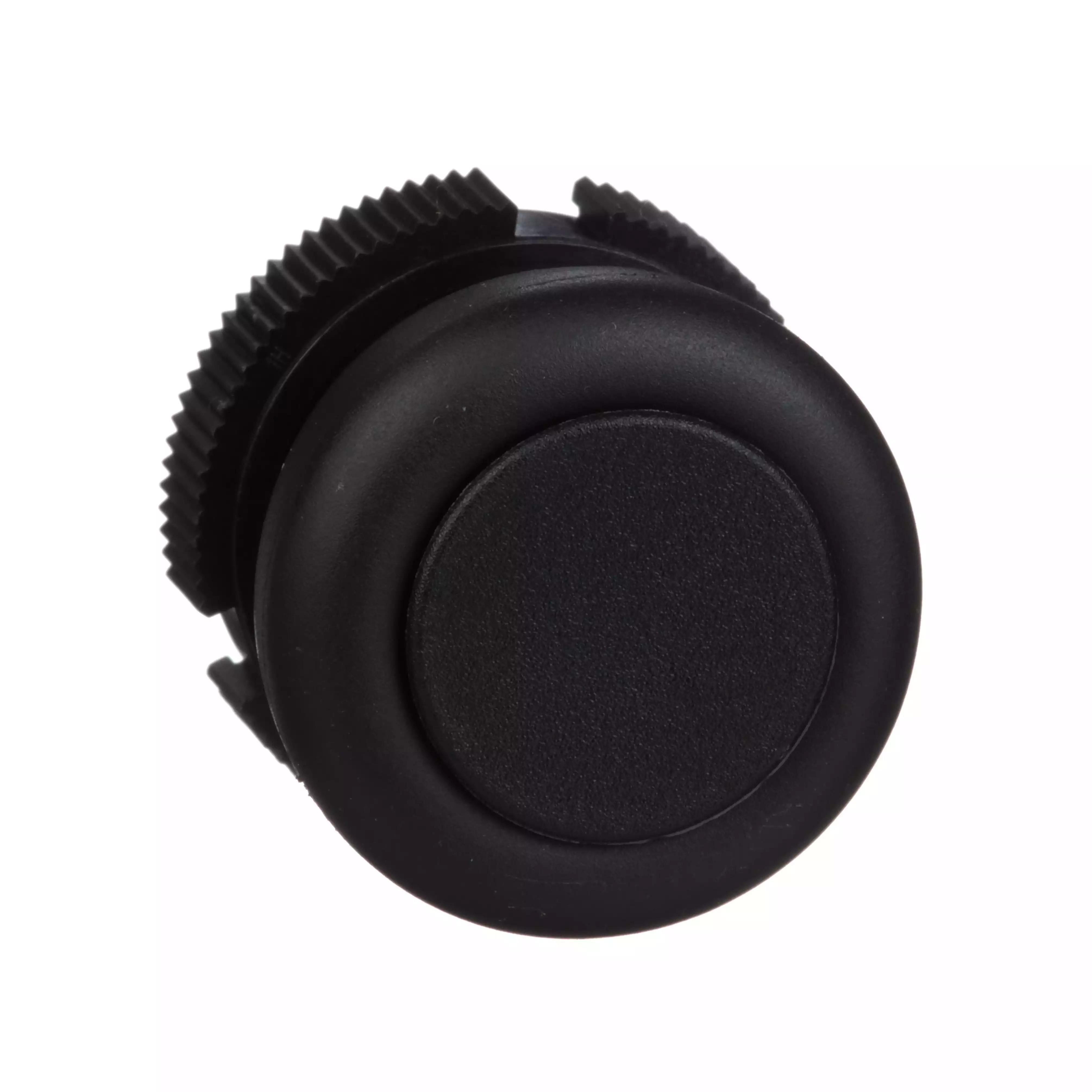 round head for pushbutton - spring return - XAC-A - black - booted