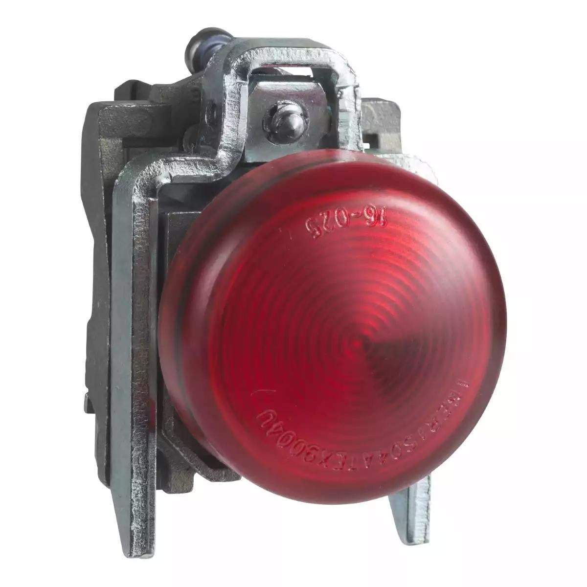 Complete pilot light, Harmony XB4 - ATEX D, 22mm, IP65, red, integral LED, 230...240V, lugs