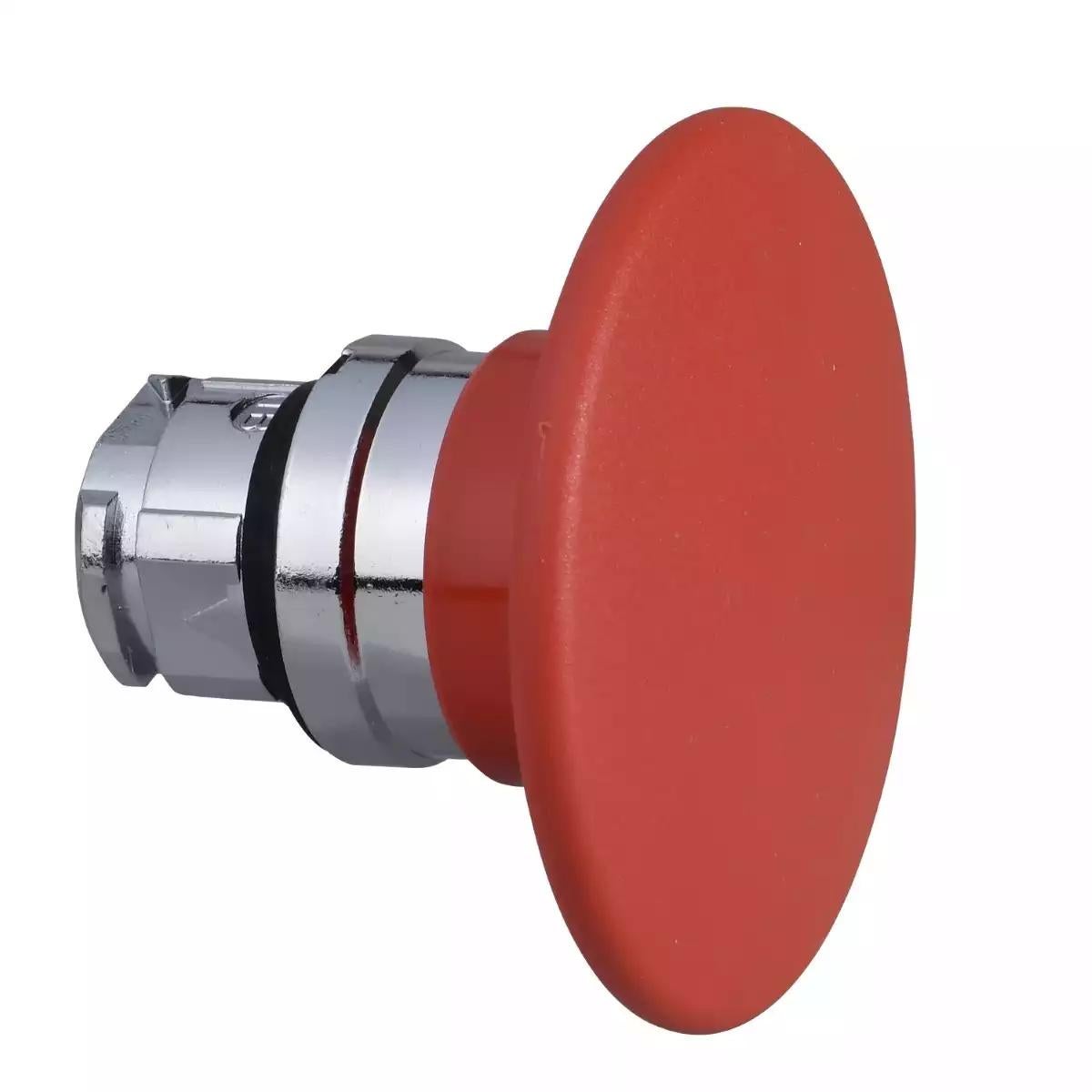 Head for non illuminated pushbutton, Harmony XB4, mushroom 60mm, metal, red, 22mm, spring return