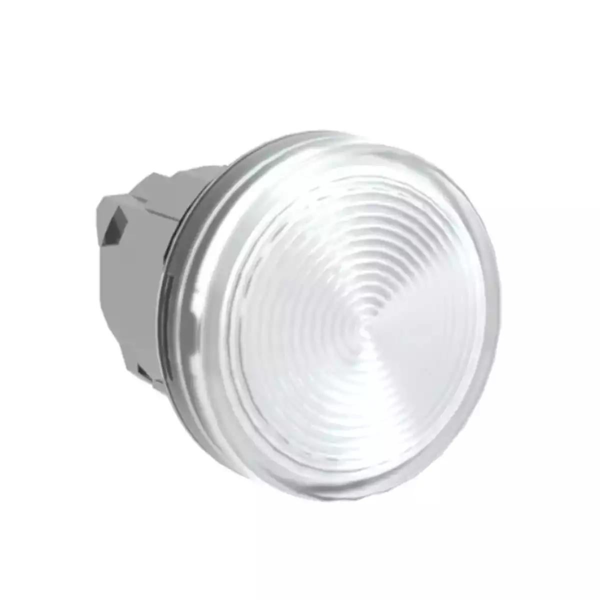 Pilot light head, Harmony XB4, metal, clear, 22mm, plain lens for BA9s bulb