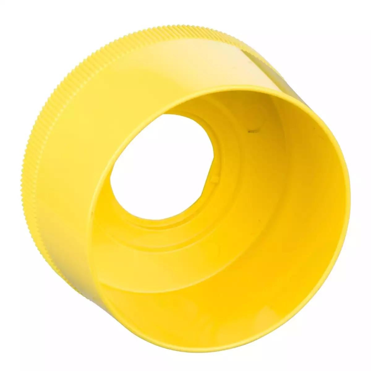 Round guard for 40mm Emergency stop, Harmony XB4, plastic, yellow, 63.5mm