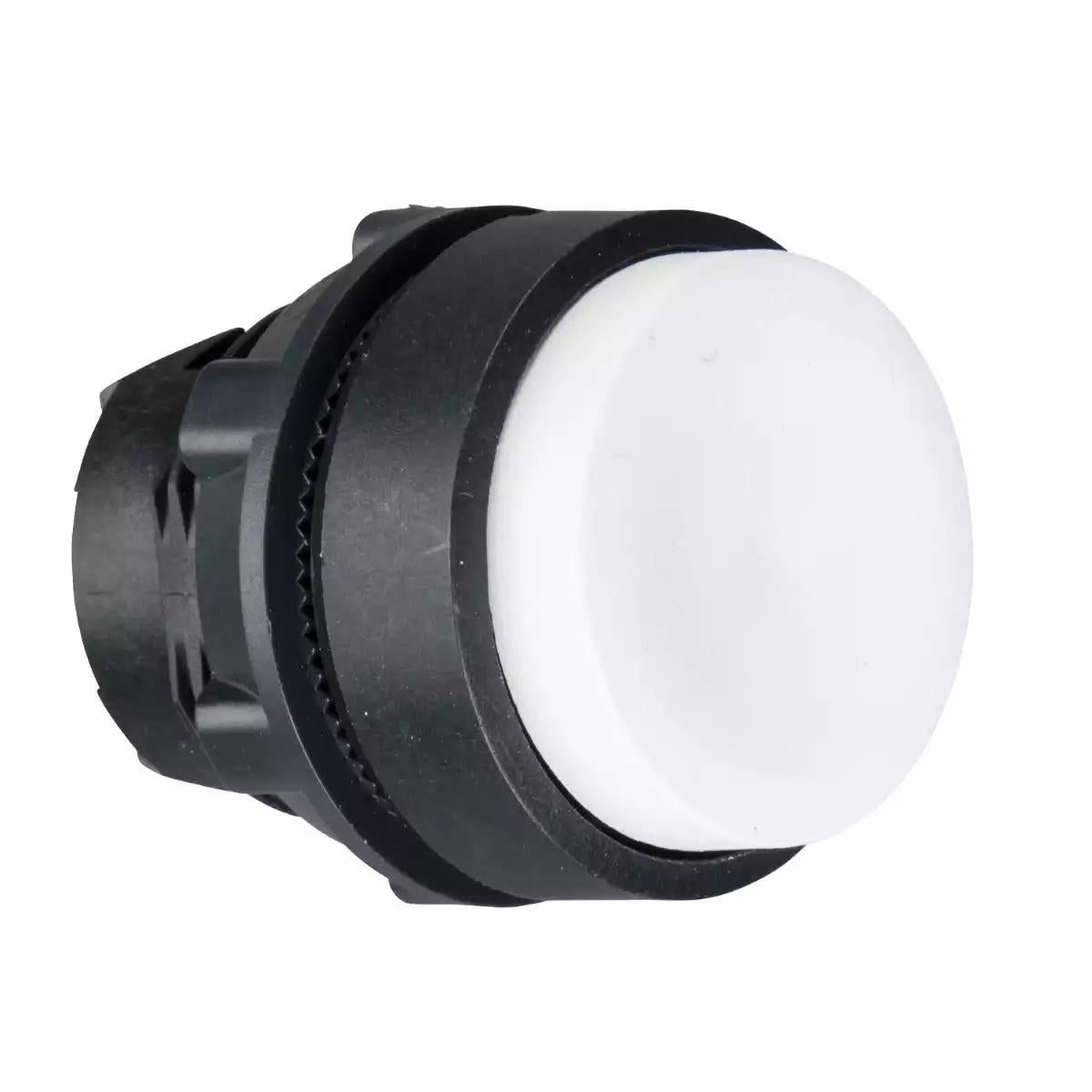 Head for non illuminated push button, Harmony XB5, XB4, white projecting pushbutton Ø22 mm unmarked