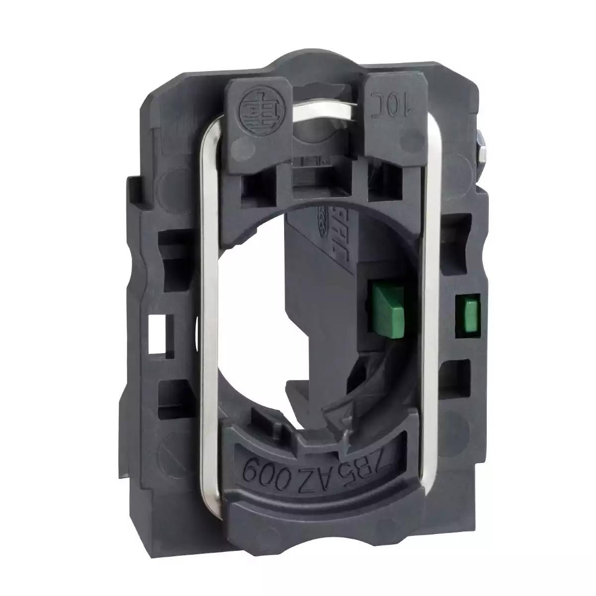 Complete body/contact assembly, Harmony XB5, single contact block with body/fixing collar 1 NO plug in connector